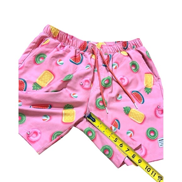 MOSMANN wear under swim trunks pink pool tube flamingos watermelons pineapples L - Picture 6 of 16
